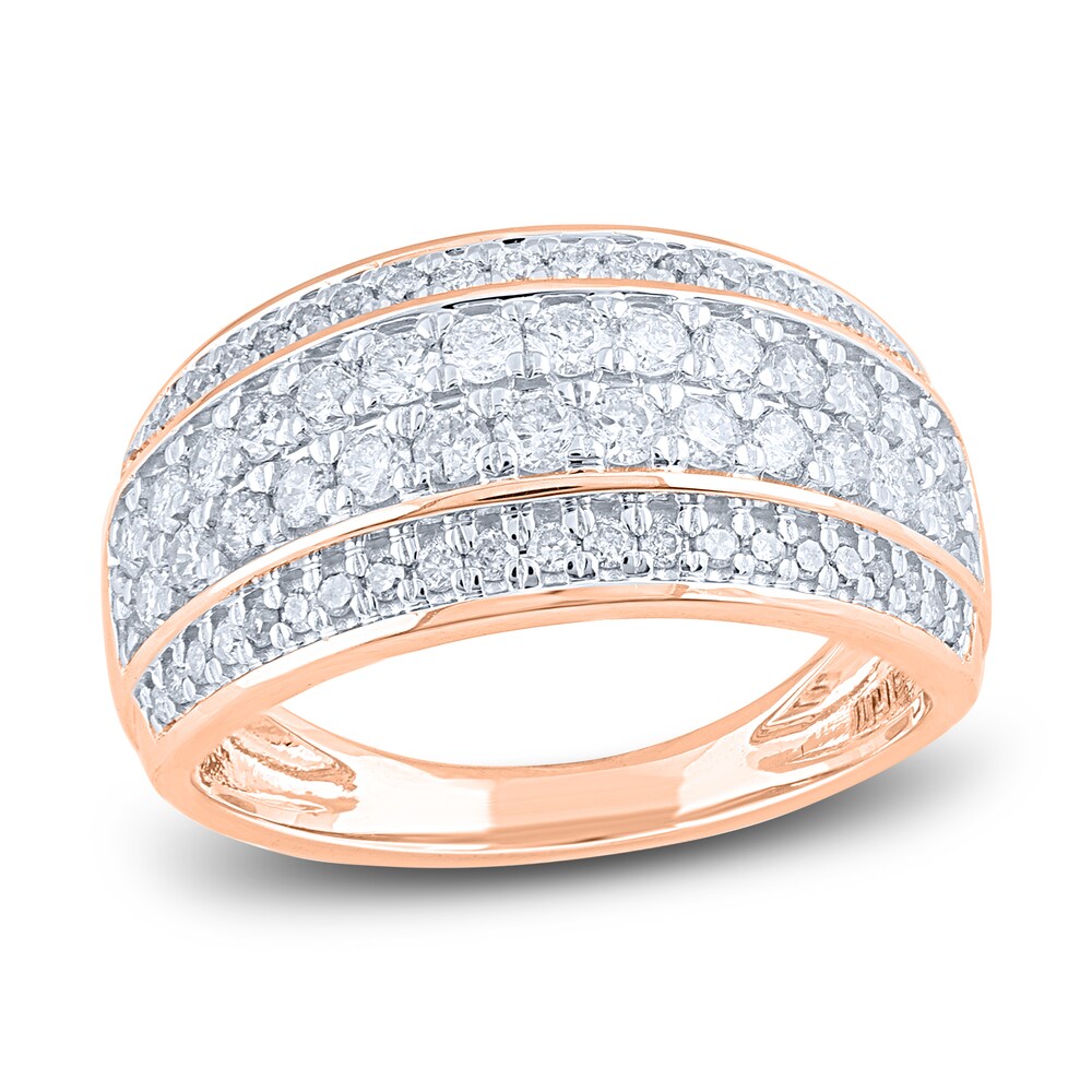 Diamond Anniversary Band 1 ct tw Round 14K Rose Gold Yk1Dea5D Diamond Anniversary Band 1 ct tw Round 14K Rose Gold Yk1Dea5D