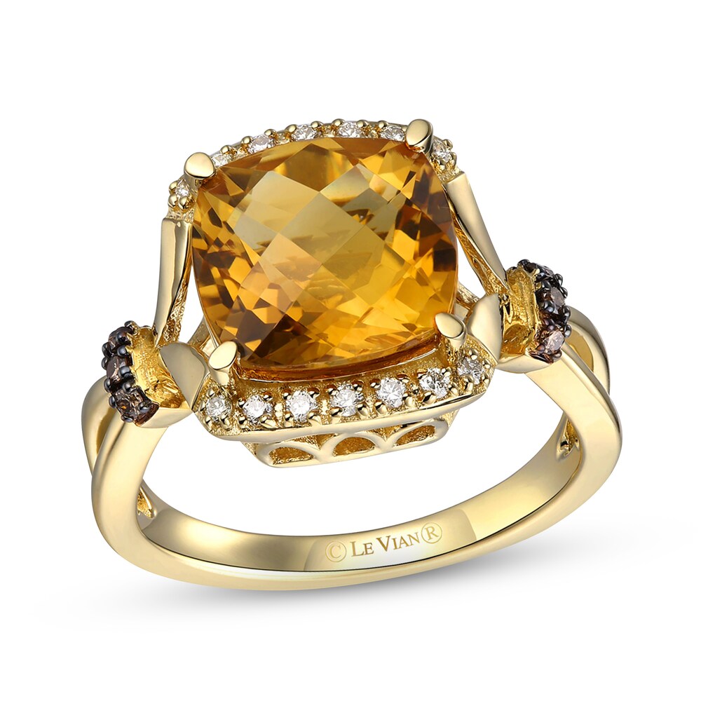 Le Vian Natural Citrine Ring 1/8 ct tw Diamonds 14K Honey Gold YlVVKK8y Le Vian Natural Citrine Ring 1/8 ct tw Diamonds 14K Honey Gold YlVVKK8y