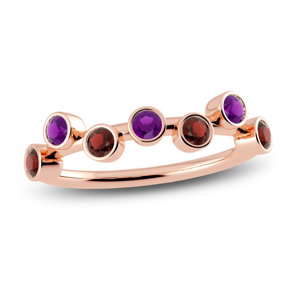 Juliette Maison Natural Garnet & Natural Amethyst Ring 10K Rose Gold YrLqu3Nz Juliette Maison Natural Garnet & Natural Amethyst Ring 10K Rose Gold YrLqu3Nz