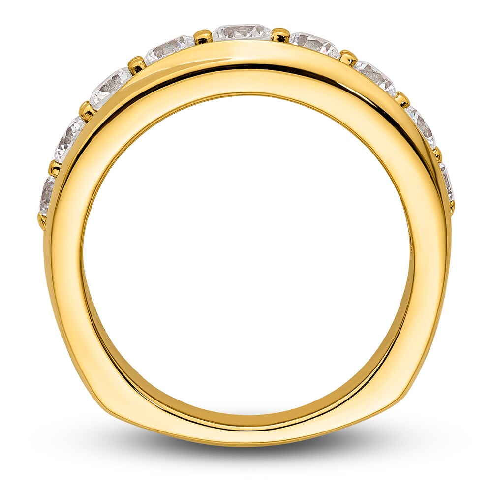 Hearts Desire Diamond Anniversary Ring 1-1/4 ct tw Round 18K Yellow Gold Z7KGO8lv Hearts Desire Diamond Anniversary Ring 1-1/4 ct tw Round 18K Yellow Gold Z7KGO8lv