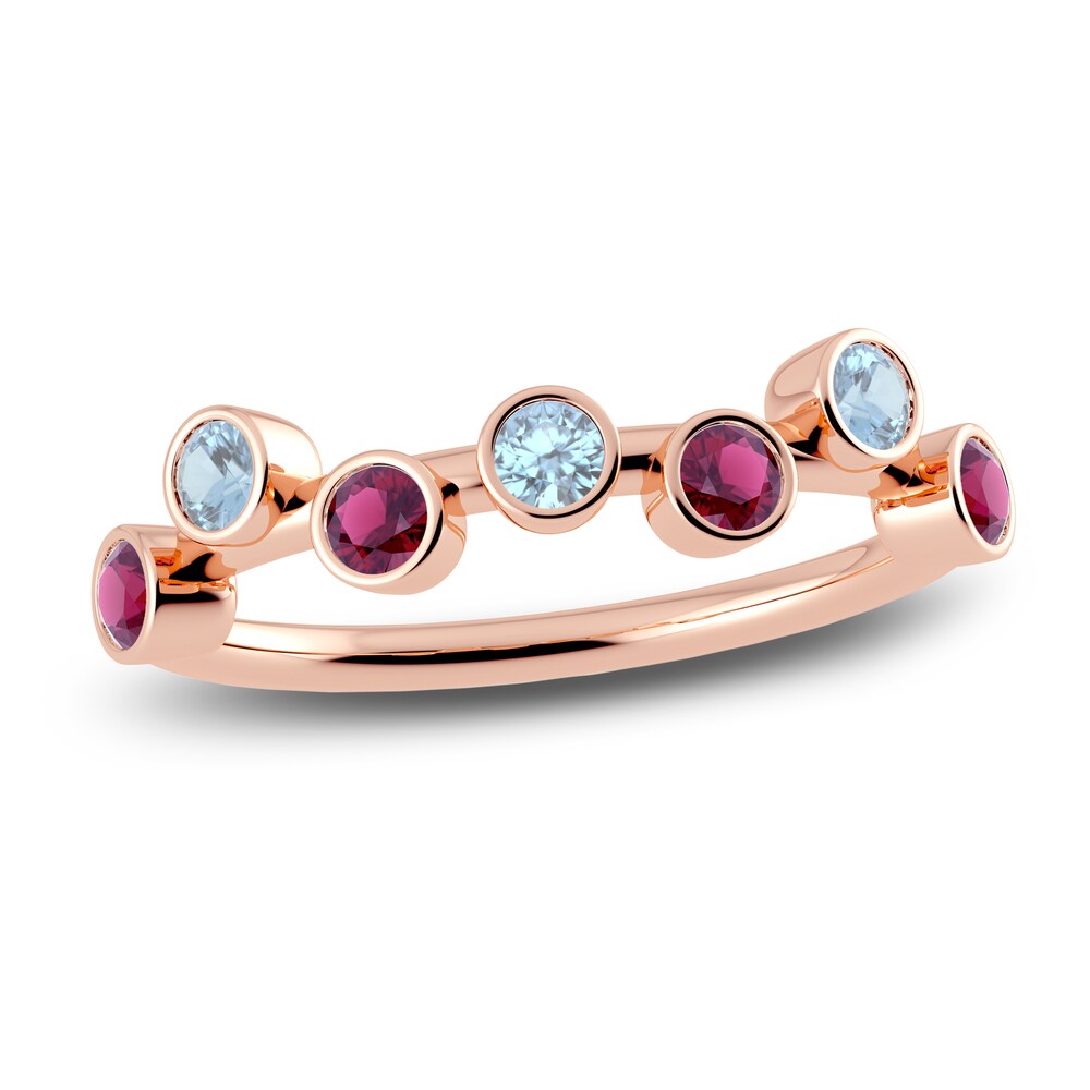 Juliette Maison Natural Rhodolite Garnet & Natural Aquamarine Ring 10K Rose Gold ZEb5XEqD Juliette Maison Natural Rhodolite Garnet & Natural Aquamarine Ring 10K Rose Gold ZEb5XEqD