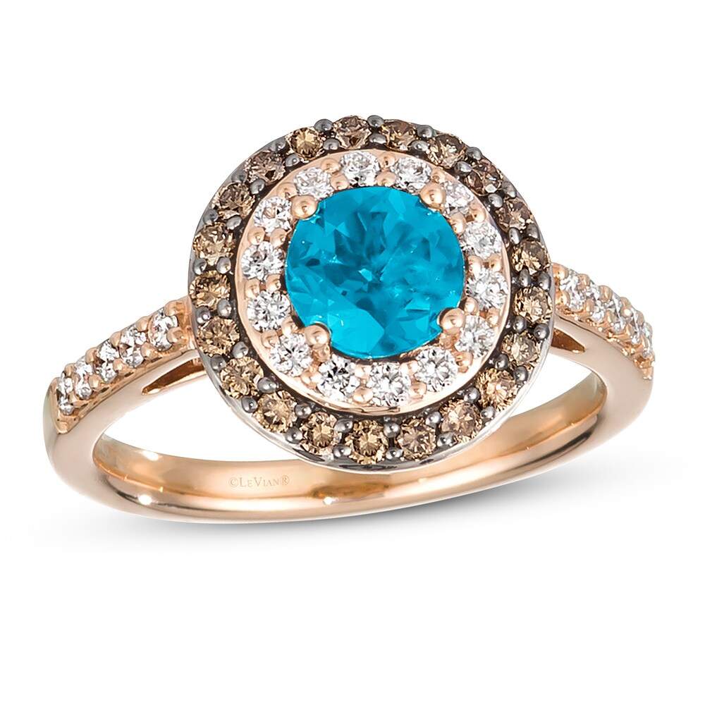 Le Vian Natural Blue Topaz Ring 5/8 ct tw Diamonds 14K Strawberry Gold ZGPRXhlC Le Vian Natural Blue Topaz Ring 5/8 ct tw Diamonds 14K Strawberry Gold ZGPRXhlC
