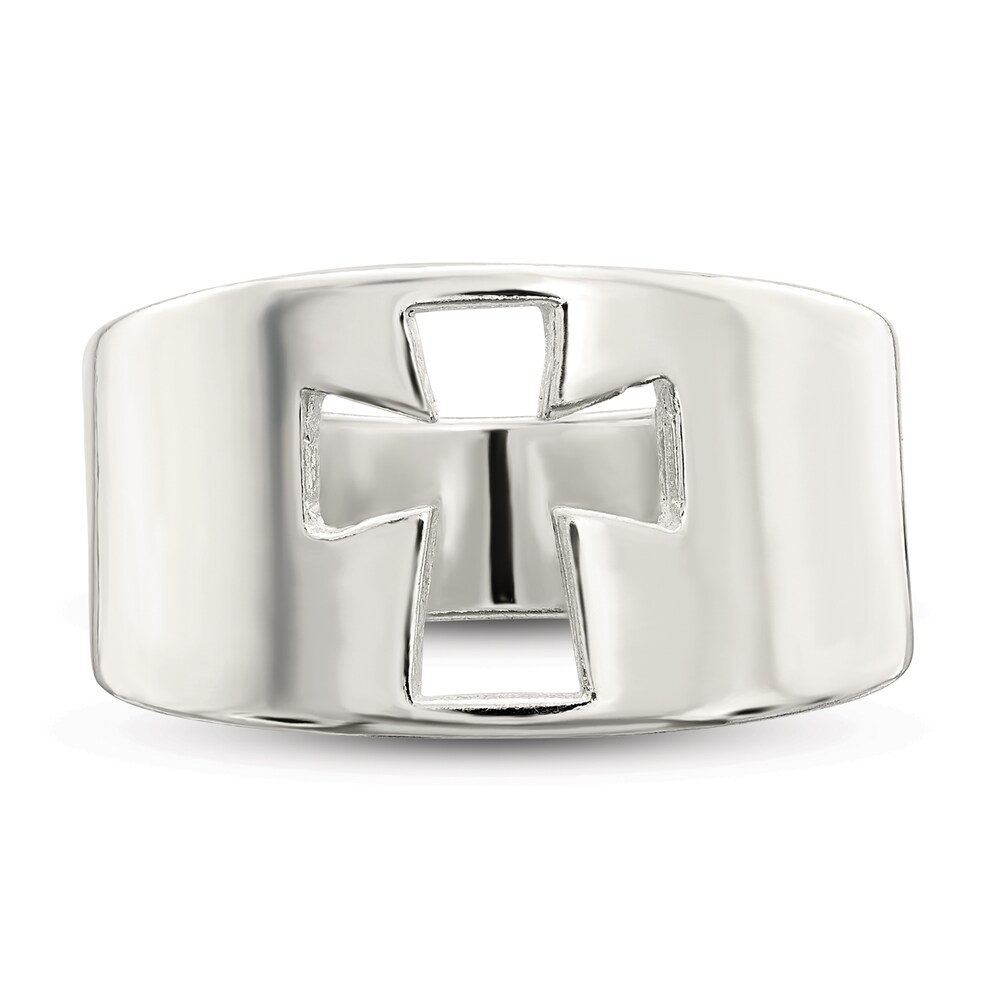 Cross Cutout Ring Sterling Silver ZTExQAbP Cross Cutout Ring Sterling Silver ZTExQAbP