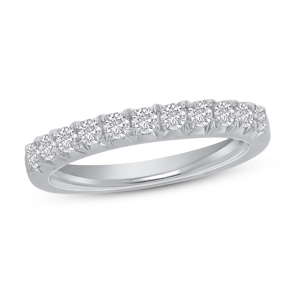 Diamond Anniversary Ring 1/2 ct tw Round 14K White Gold ZY54Wlbi Diamond Anniversary Ring 1/2 ct tw Round 14K White Gold ZY54Wlbi