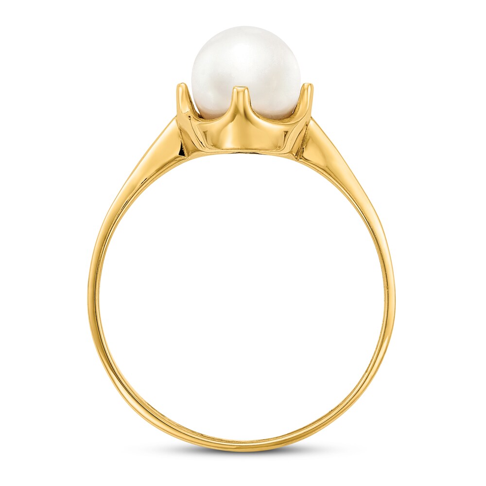 Cultured Freshwater Pearl Ring 14K Yellow Gold Za50urrP Cultured Freshwater Pearl Ring 14K Yellow Gold Za50urrP