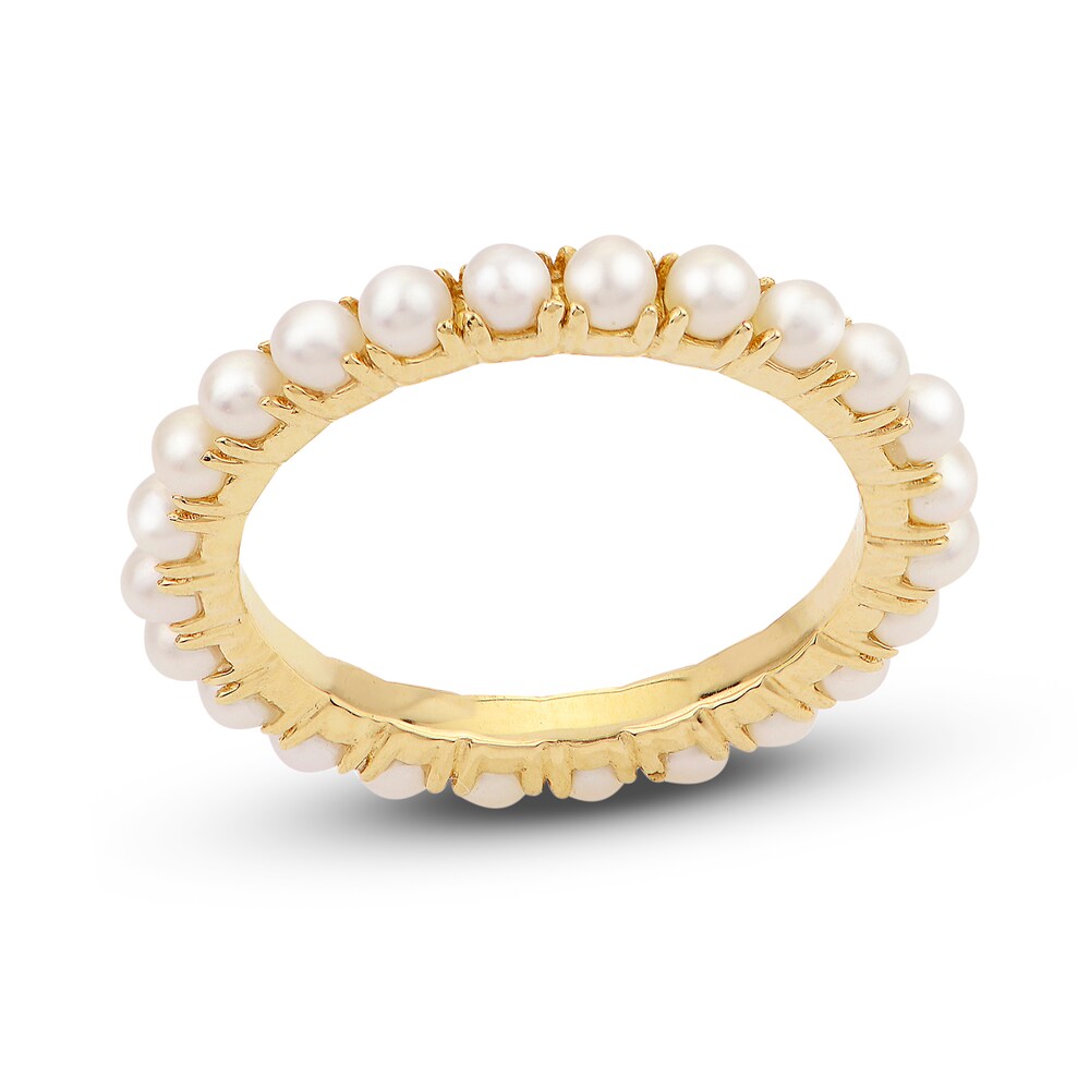 Cultured Freshwater Pearl Eternity Band 14K Yellow Gold Za5dFZX7 Cultured Freshwater Pearl Eternity Band 14K Yellow Gold Za5dFZX7