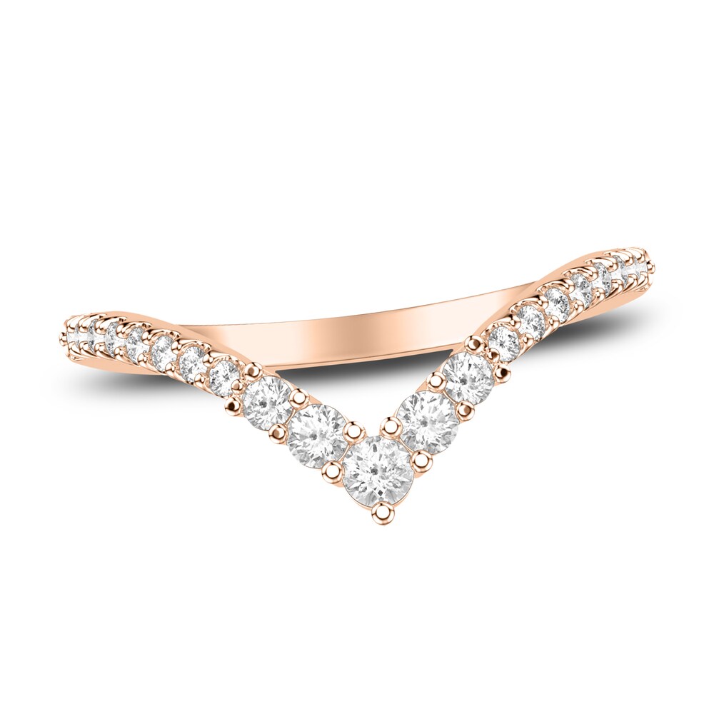 Diamond Chevron Wedding Band 1/3 ct tw Round 14K Rose Gold Ze4fTiZY Diamond Chevron Wedding Band 1/3 ct tw Round 14K Rose Gold Ze4fTiZY