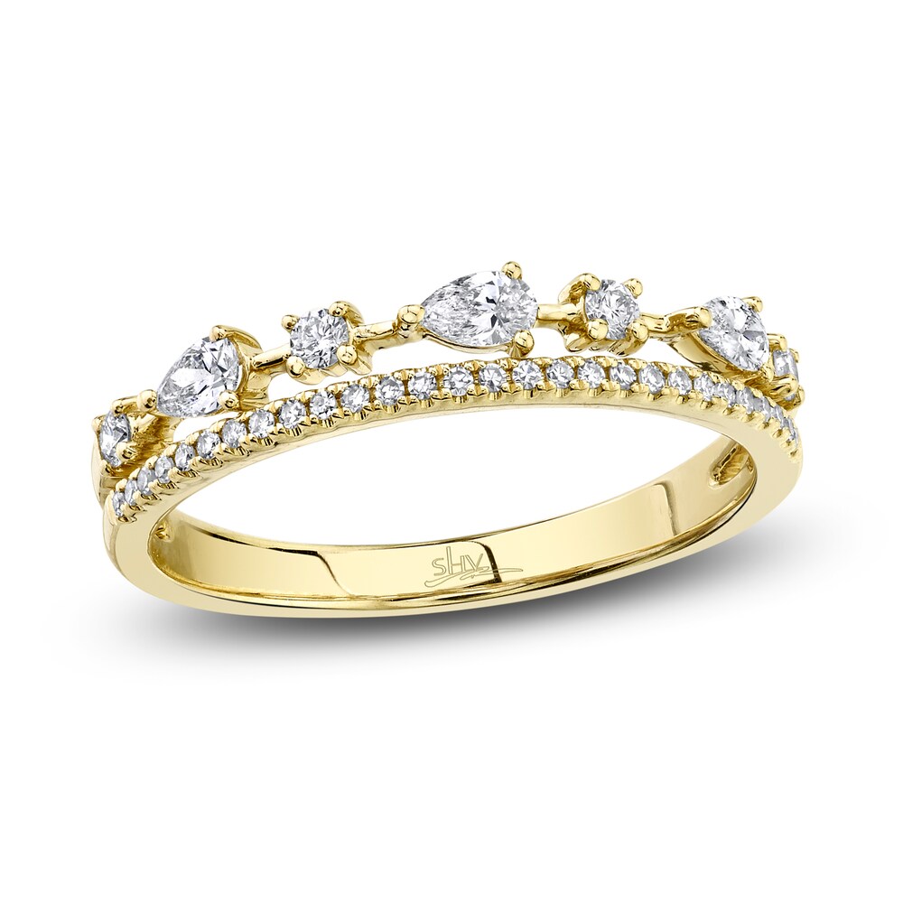 Shy Creation Ring 1/3 ct tw Round/Pear-shaped 14K Yellow Gold SC55021925 ZjIsugrs Shy Creation Ring 1/3 ct tw Round/Pear-shaped 14K Yellow Gold SC55021925 ZjIsugrs