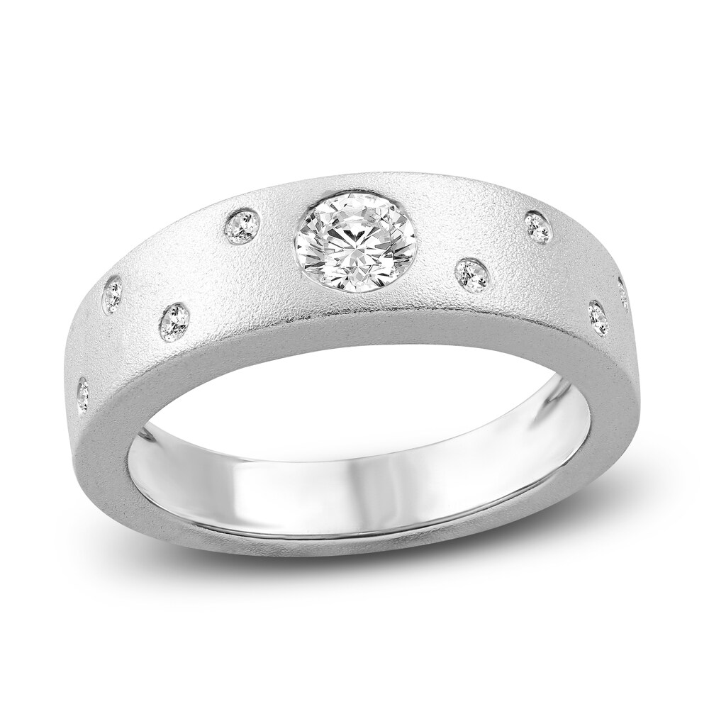 Diamond Anniversary Ring 1/2 ct tw Round 14K White Gold Zt1WG7pZ Diamond Anniversary Ring 1/2 ct tw Round 14K White Gold Zt1WG7pZ