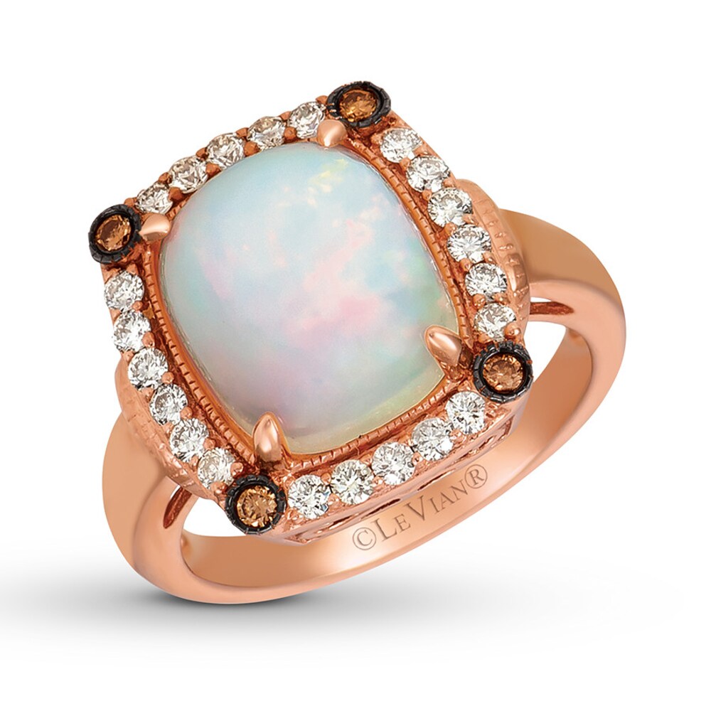 Le Vian Opal Ring 1/2 carat tw Diamonds 14K Strawberry Gold Zu3OlR4I Le Vian Opal Ring 1/2 carat tw Diamonds 14K Strawberry Gold Zu3OlR4I