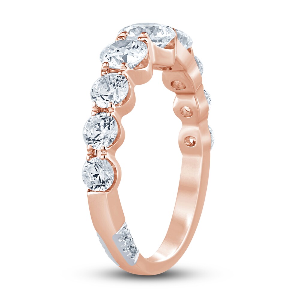 Pnina Tornai Lab-Created Diamond Anniversary Band 2 ct tw Round 14K Rose Gold ZxuLDHKD Pnina Tornai Lab-Created Diamond Anniversary Band 2 ct tw Round 14K Rose Gold ZxuLDHKD