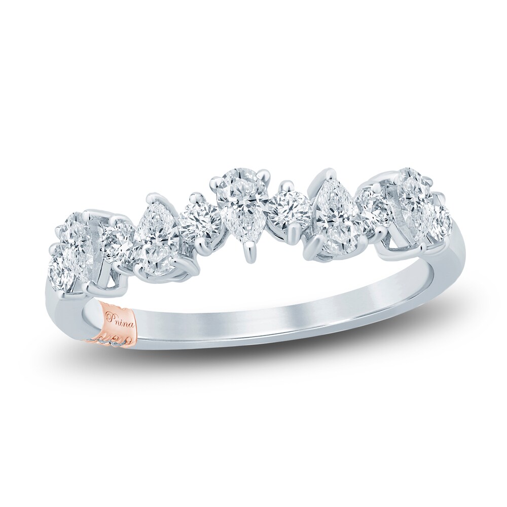 Pnina Tornai Diamond Anniversary Ring 3/4 ct tw Pear/Round 14K White Gold aB8tlY9g Pnina Tornai Diamond Anniversary Ring 3/4 ct tw Pear/Round 14K White Gold aB8tlY9g