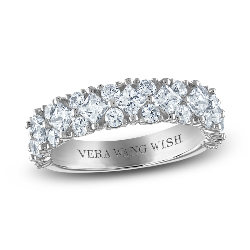 Vera Wang WISH Lab-Created Diamond Anniversary Band 1-3/4 ct tw Round/Princess 14K White Gold aFuSObTT Vera Wang WISH Lab-Created Diamond Anniversary Band 1-3/4 ct tw Round/Princess 14K White Gold aFuSObTT