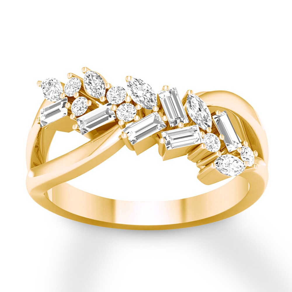 Diamond Ring 5/8 carat tw 14K Yellow Gold aJ7hndJn Diamond Ring 5/8 carat tw 14K Yellow Gold aJ7hndJn