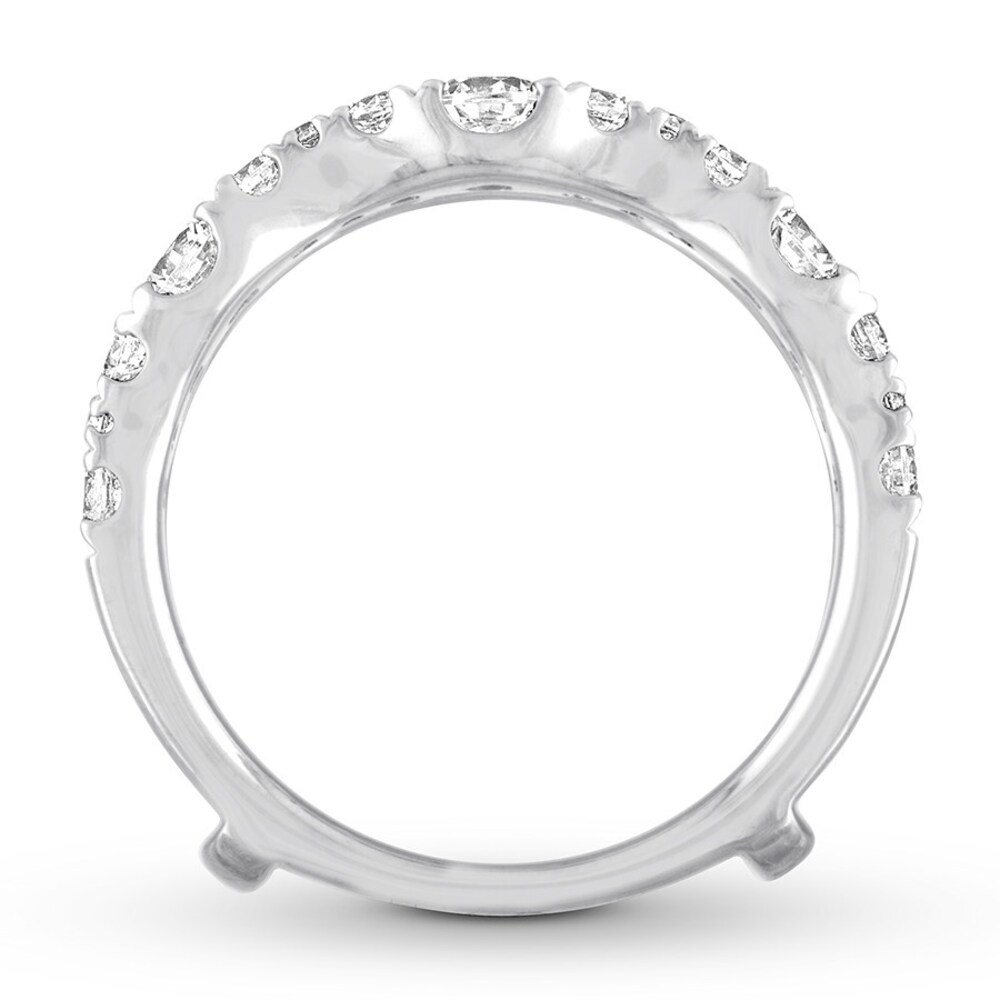 Diamond Enhancer Ring 1 1/2 ct tw Round 14K White Gold aP1s7YY7 Diamond Enhancer Ring 1 1/2 ct tw Round 14K White Gold aP1s7YY7