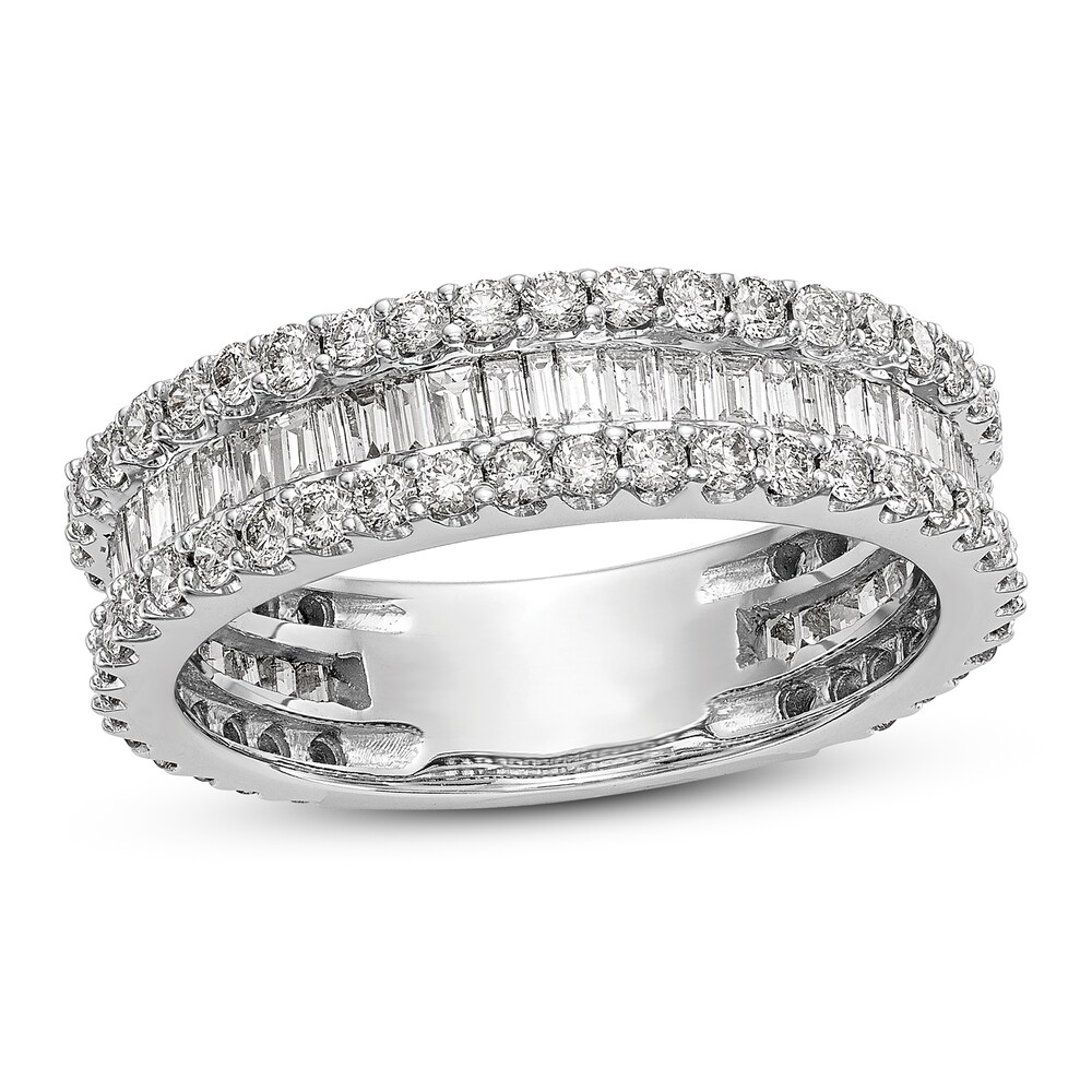 Diamond Band 1-1/2 ct tw Round 14K White Gold aQzsMDXj Diamond Band 1-1/2 ct tw Round 14K White Gold aQzsMDXj