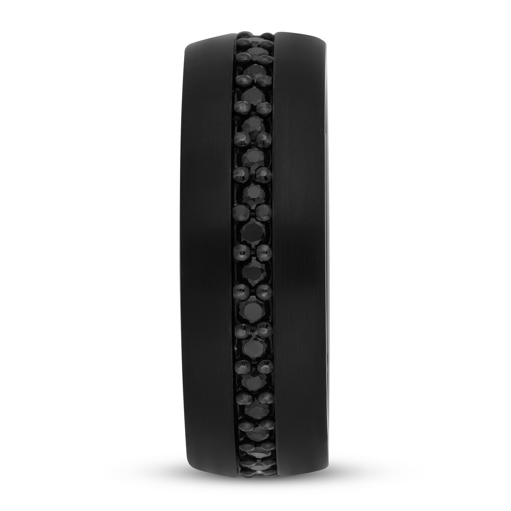 Men\'s Natural Black Sapphire Ring Black Ion-Plated Tantalum aR0wF9DB Men\'s Natural Black Sapphire Ring Black Ion-Plated Tantalum aR0wF9DB