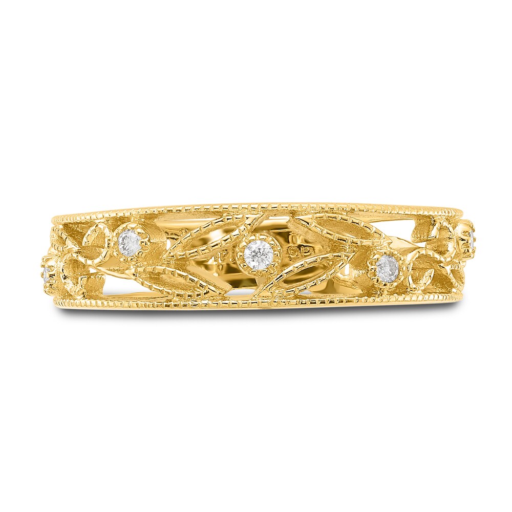 Diamond Ring 1/20 ct tw Round 14K Yellow Gold aTuAkkZo Diamond Ring 1/20 ct tw Round 14K Yellow Gold aTuAkkZo