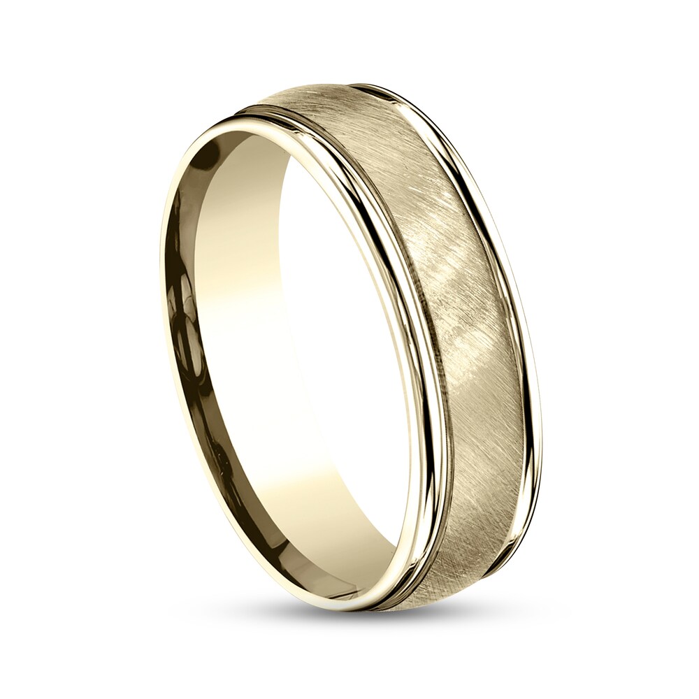 Satin Wedding Band 10K Yellow Gold 6mm aUTeM8OF Satin Wedding Band 10K Yellow Gold 6mm aUTeM8OF