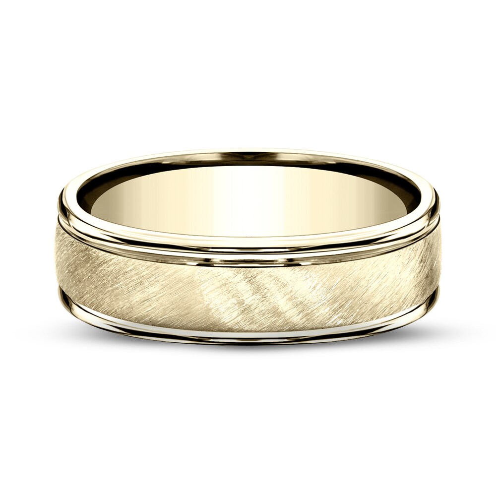 Satin Wedding Band 10K Yellow Gold 6mm aUTeM8OF Satin Wedding Band 10K Yellow Gold 6mm aUTeM8OF
