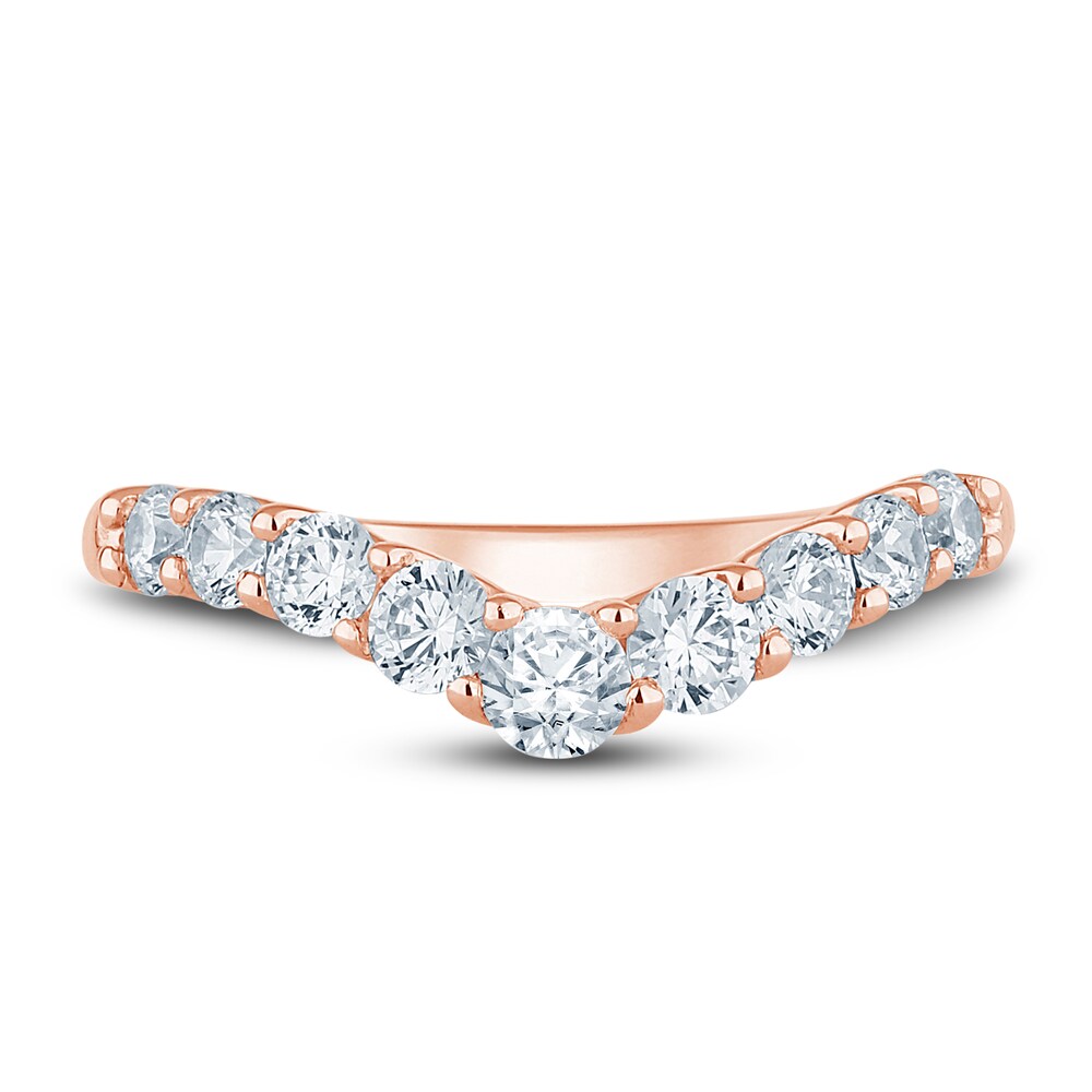 Pnina Tornai Lab-Created Diamond Contour Anniversary Band 1 ct tw Round 14K Rose Gold aZVGUg78 Pnina Tornai Lab-Created Diamond Contour Anniversary Band 1 ct tw Round 14K Rose Gold aZVGUg78