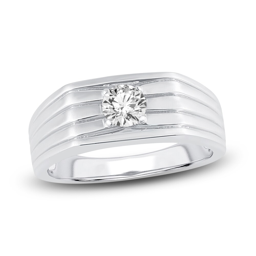 Men's Diamond Wedding Band 1/2 ct tw Round 14K White Gold af1NeAwL Men's Diamond Wedding Band 1/2 ct tw Round 14K White Gold af1NeAwL