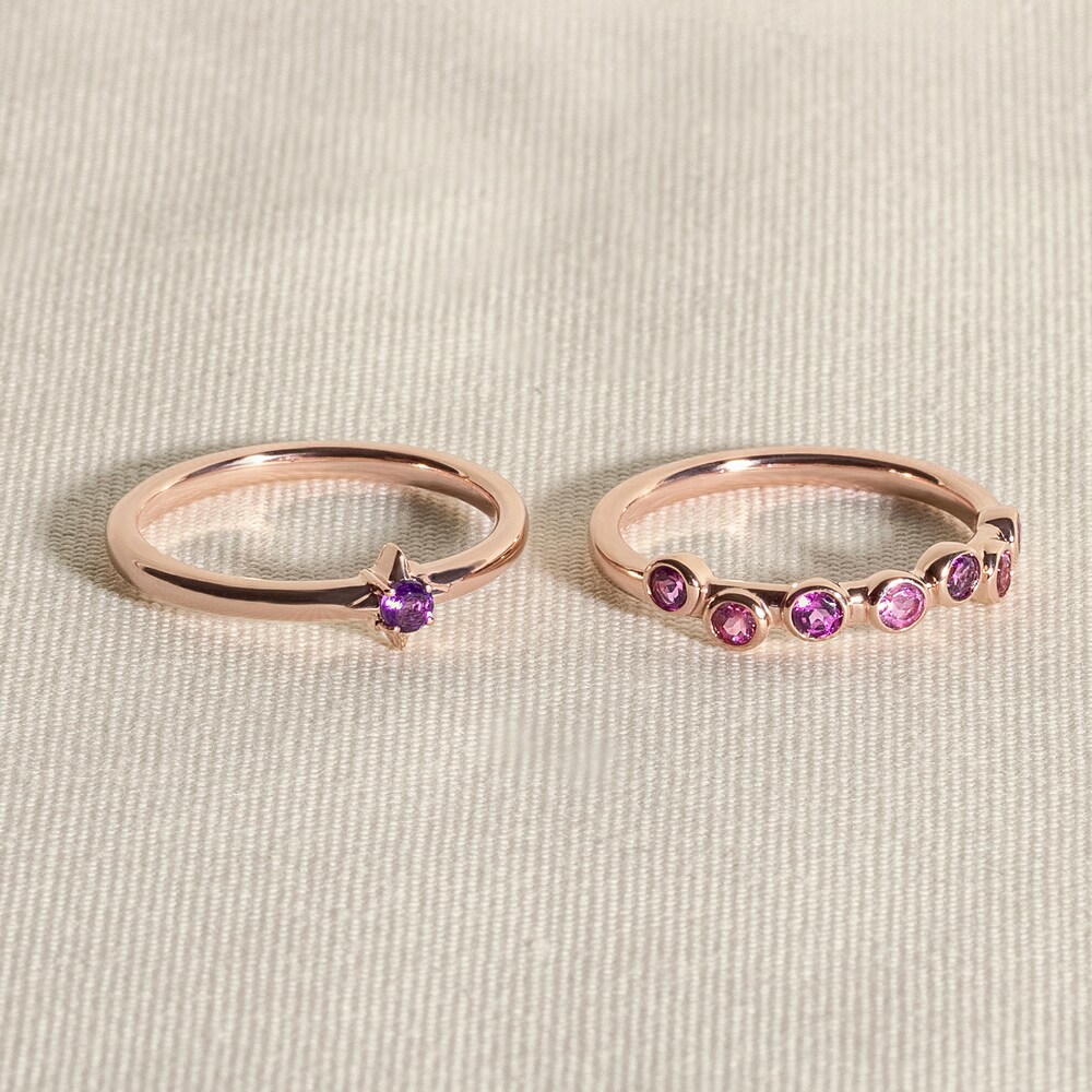 Juliette Maison Natural Ruby & Natural Amethyst Ring 10K Rose Gold akRUAgF0 Juliette Maison Natural Ruby & Natural Amethyst Ring 10K Rose Gold akRUAgF0