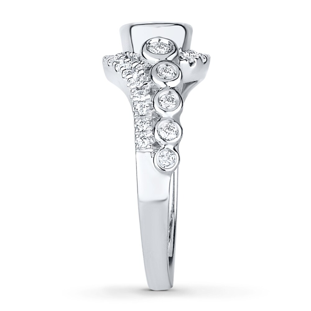 Diamond Ring 5/8 ct tw Round 14K White Gold ax4a2kKI