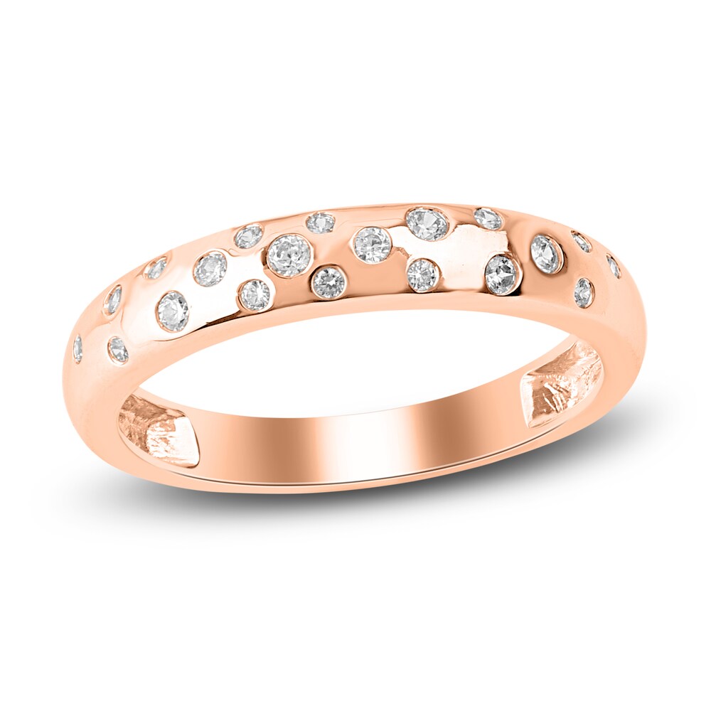 Diamond Stackable Anniversary Band 1/6 ct tw Round 14K Rose Gold b1o4rKyn Diamond Stackable Anniversary Band 1/6 ct tw Round 14K Rose Gold b1o4rKyn
