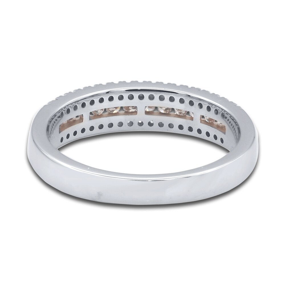 Pink & White Diamond Anniversary Band 1/3 ct tw Round 14K Two-Tone Gold b7v1wVIP Pink & White Diamond Anniversary Band 1/3 ct tw Round 14K Two-Tone Gold b7v1wVIP