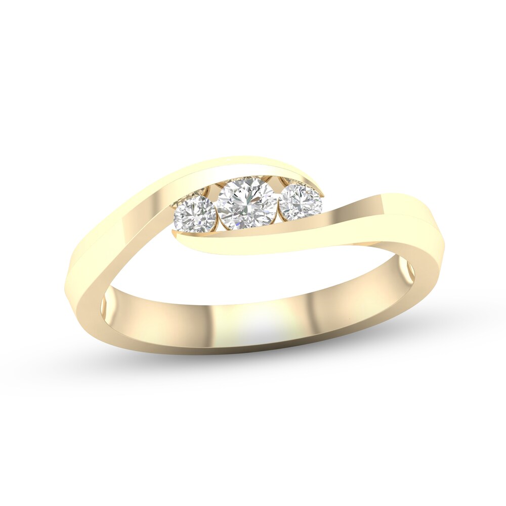 Diamond 3-Stone Ring 1/4 ct tw Round 10K Yellow Gold bBoiQLmW Diamond 3-Stone Ring 1/4 ct tw Round 10K Yellow Gold bBoiQLmW