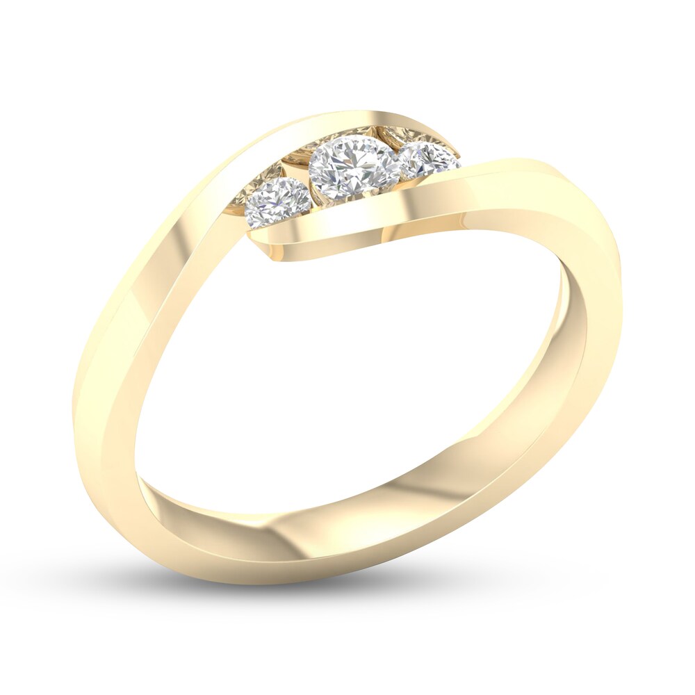 Diamond 3-Stone Ring 1/4 ct tw Round 10K Yellow Gold bBoiQLmW Diamond 3-Stone Ring 1/4 ct tw Round 10K Yellow Gold bBoiQLmW