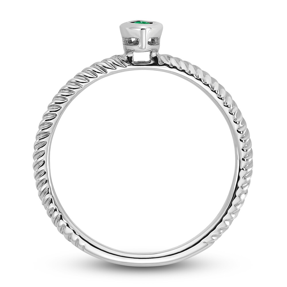 Natural Emerald Bezel Ring 14K White Gold bE4rKDqZ Natural Emerald Bezel Ring 14K White Gold bE4rKDqZ