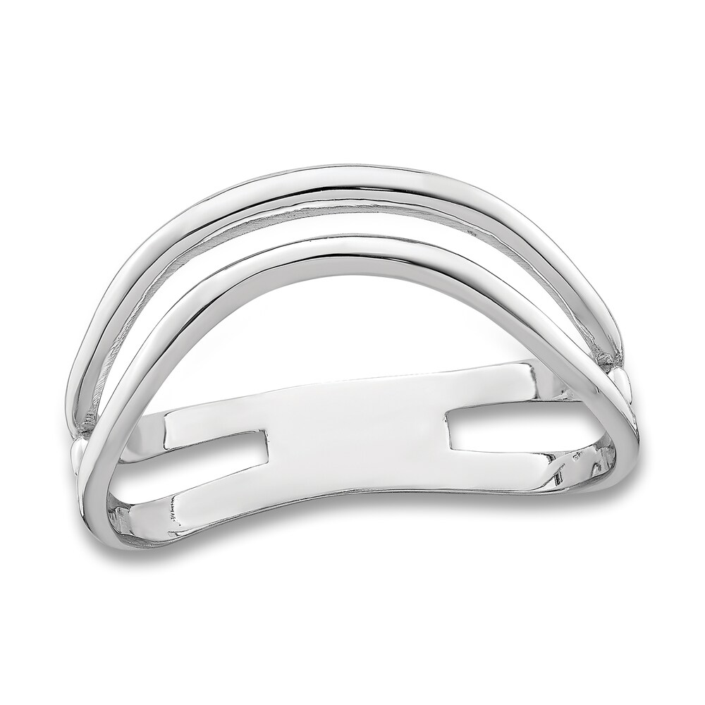 High-Polish Double Wave Ring 14K White Gold bJ5FBqmF High-Polish Double Wave Ring 14K White Gold bJ5FBqmF
