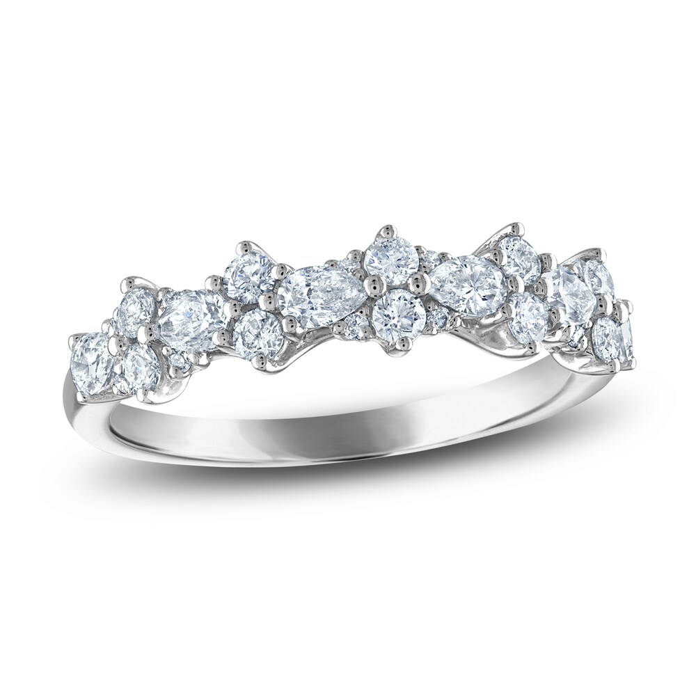 Diamond Anniversary Band 3/4 ct tw Pear/Round Platinum bY3wk5XD Diamond Anniversary Band 3/4 ct tw Pear/Round Platinum bY3wk5XD