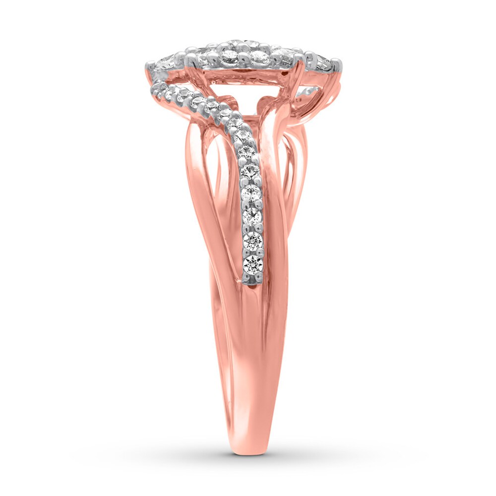 Diamond Ring Round 1/2 carat tw 14K Rose Gold blEHV2fo Diamond Ring Round 1/2 carat tw 14K Rose Gold blEHV2fo