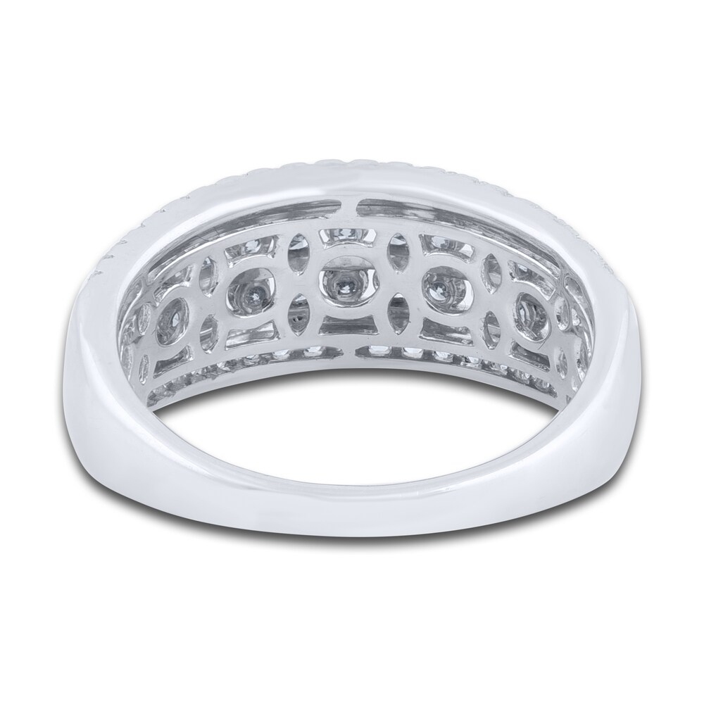 Diamond 4-Row Anniversary Band 1 ct tw Round 14K White Gold bp4tr6We Diamond 4-Row Anniversary Band 1 ct tw Round 14K White Gold bp4tr6We