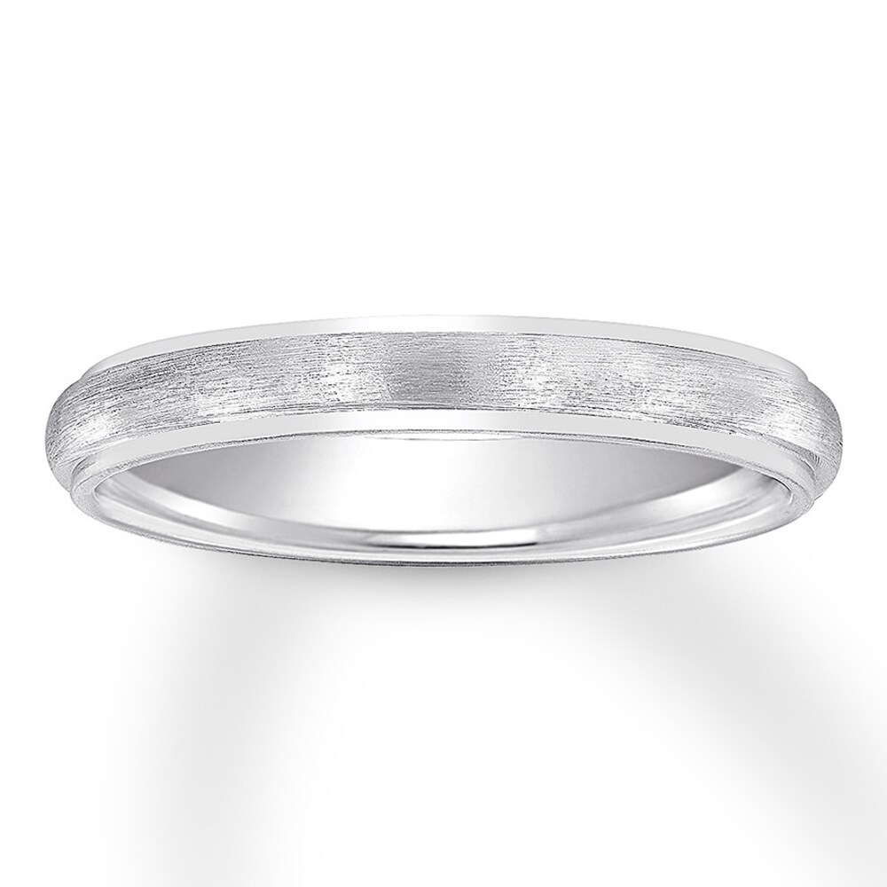 Wedding Band 14K White Gold 3mm c0Hx6LXC