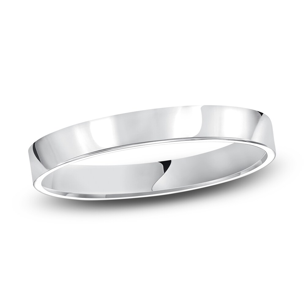 Flat Wedding Band 14K White Gold 3mm c0JyvMSN Flat Wedding Band 14K White Gold 3mm c0JyvMSN