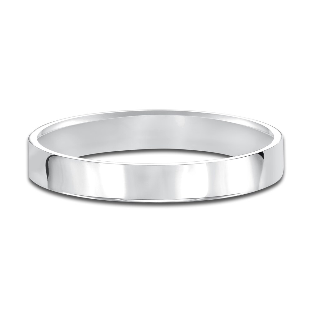 Flat Wedding Band 14K White Gold 3mm c0JyvMSN Flat Wedding Band 14K White Gold 3mm c0JyvMSN