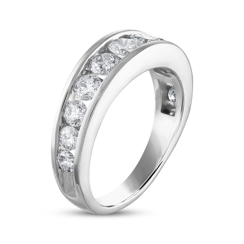 Diamond Wedding Band 1-1/2 ct tw Round 14K White Gold c3TV9DeE Diamond Wedding Band 1-1/2 ct tw Round 14K White Gold c3TV9DeE