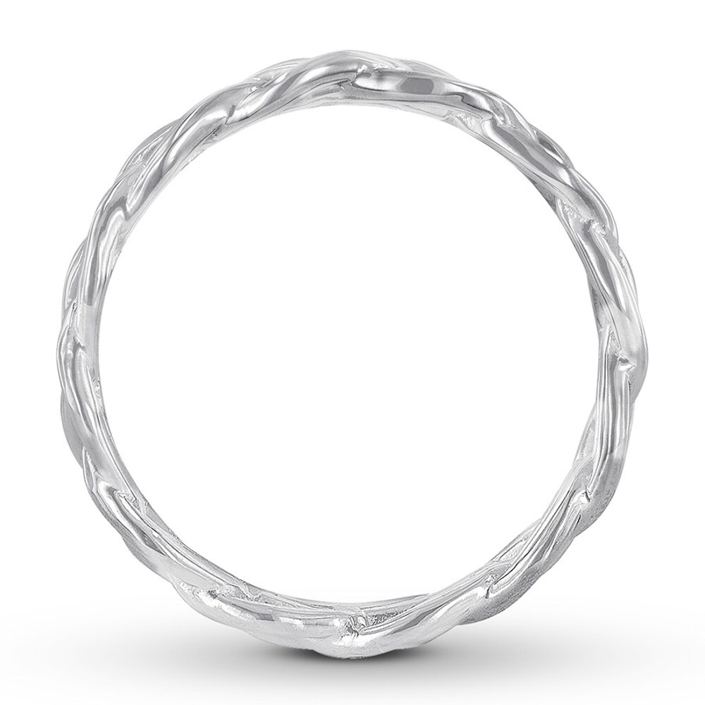 Braided Wedding Band 14K White Gold 6mm cIG5FXDe Braided Wedding Band 14K White Gold 6mm cIG5FXDe