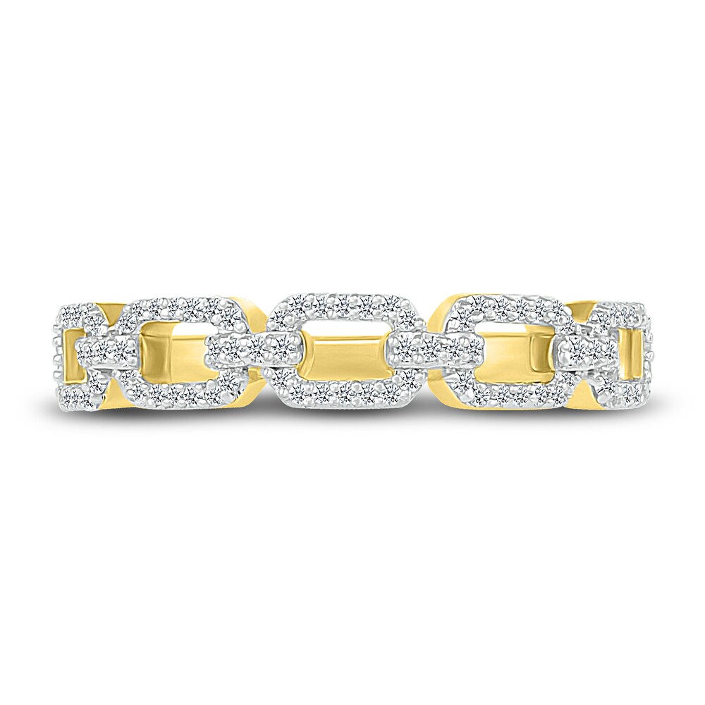 Diamond Link Anniversary Band 1/5 ct tw Round 14K Yellow Gold cJ98ZEvF Diamond Link Anniversary Band 1/5 ct tw Round 14K Yellow Gold cJ98ZEvF