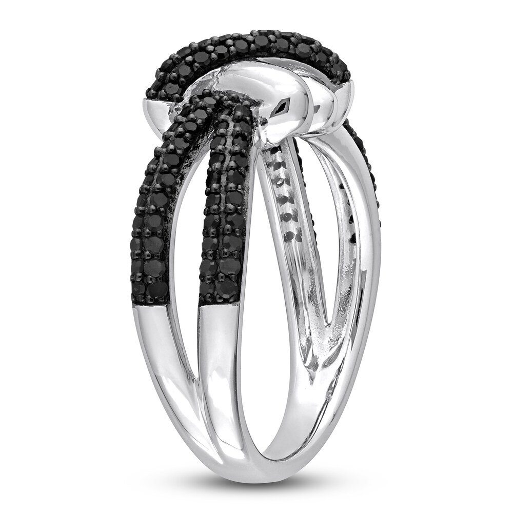 Black Diamond Knot Ring 1/2 ct tw Round 14K White Gold cK6gEifi Black Diamond Knot Ring 1/2 ct tw Round 14K White Gold cK6gEifi