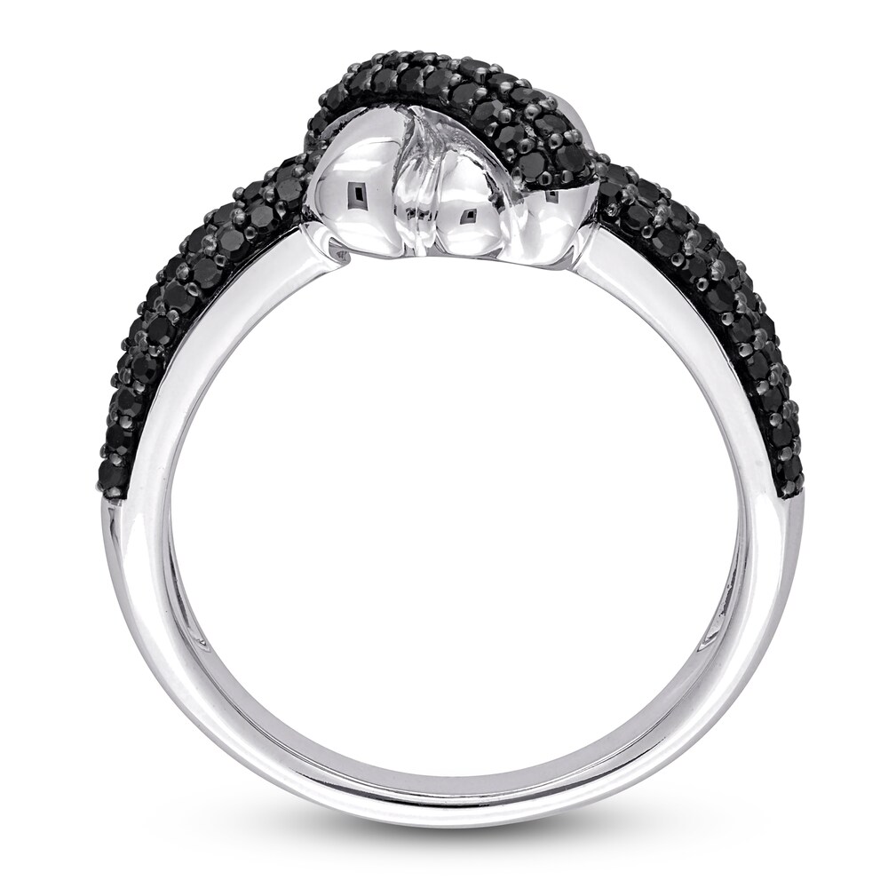 Black Diamond Knot Ring 1/2 ct tw Round 14K White Gold cK6gEifi Black Diamond Knot Ring 1/2 ct tw Round 14K White Gold cK6gEifi