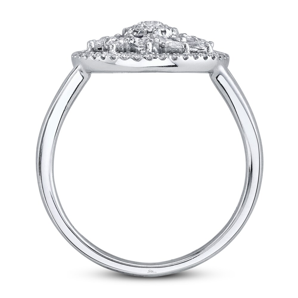 Shy Creation Diamond Ring 5/8 ct tw Round 14K White Gold JR55001131 cPlQU05B Shy Creation Diamond Ring 5/8 ct tw Round 14K White Gold JR55001131 cPlQU05B