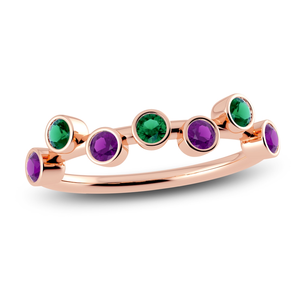 Juliette Maison Natural Emerald & Natural Amethyst Ring 10K Rose Gold cRSvYQrL Juliette Maison Natural Emerald & Natural Amethyst Ring 10K Rose Gold cRSvYQrL