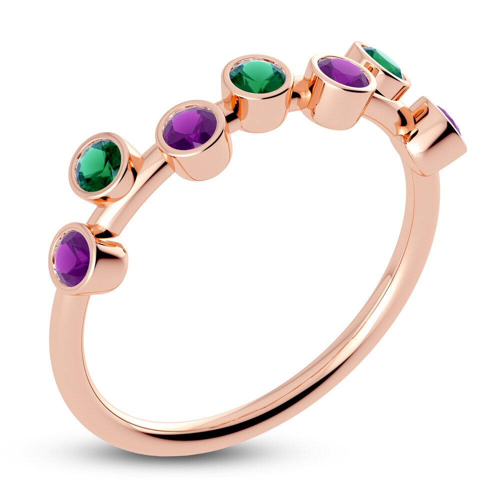 Juliette Maison Natural Emerald & Natural Amethyst Ring 10K Rose Gold cRSvYQrL Juliette Maison Natural Emerald & Natural Amethyst Ring 10K Rose Gold cRSvYQrL