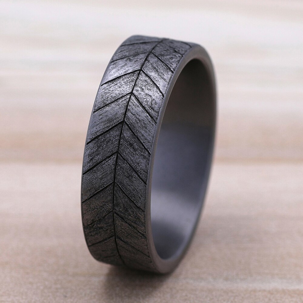 Chevron Wedding Band Gray Tantalum 7.5mm cWt1hKda Chevron Wedding Band Gray Tantalum 7.5mm cWt1hKda