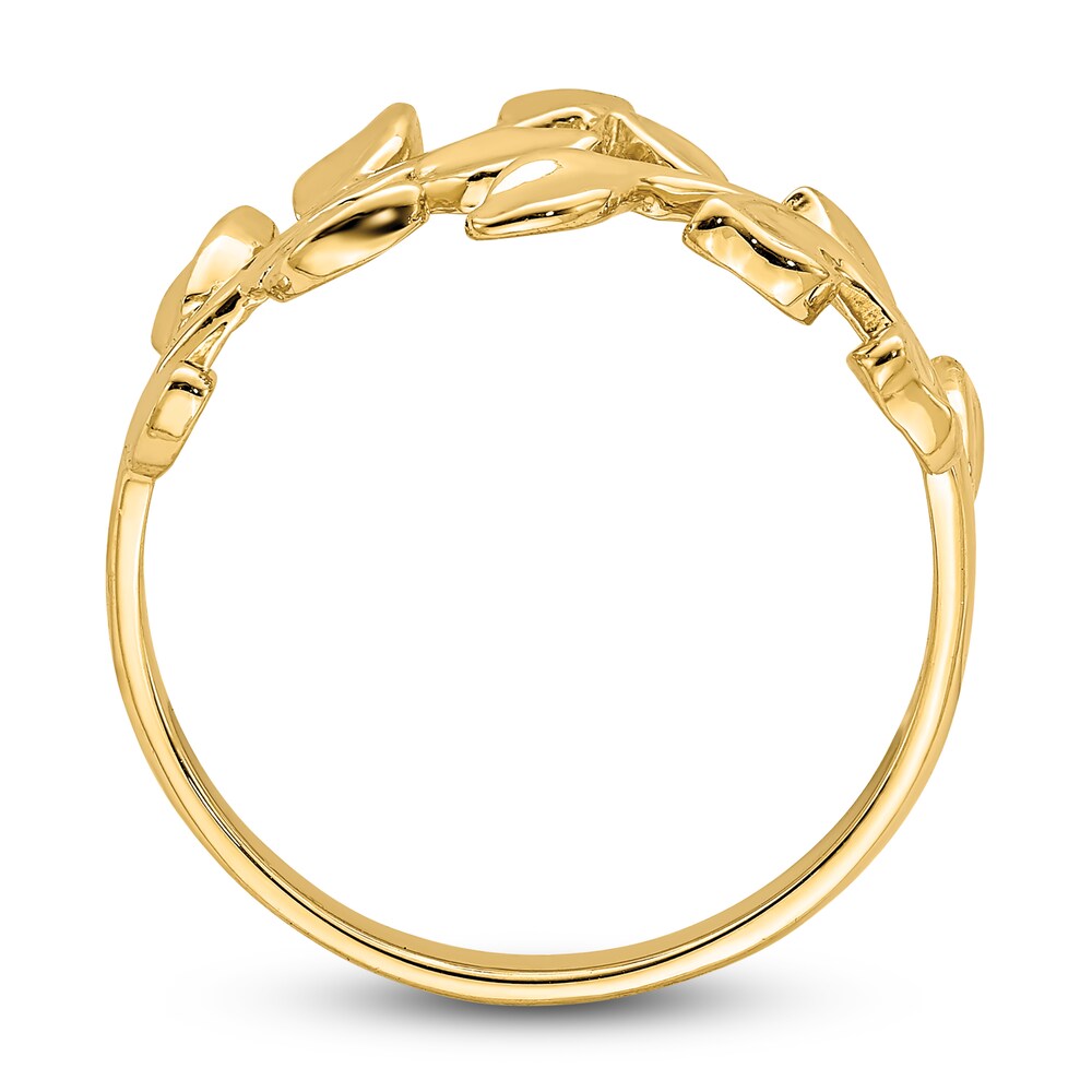 High-Polish Leaf Ring 14K Yellow Gold cZUdLJtJ High-Polish Leaf Ring 14K Yellow Gold cZUdLJtJ